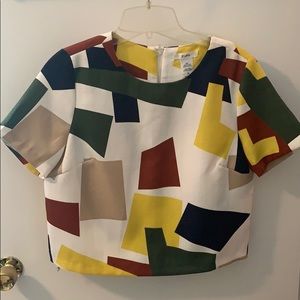 Geometric crop top